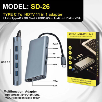 Type C Converter Multifunction 11 in 1 SD-26