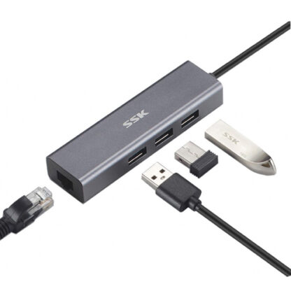 SSK USB to Lan C562 3Ports+Lan