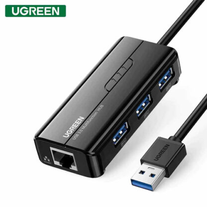 UGREEN USB 3.0 Hub with Gigabit Ethernet Adapter 20265