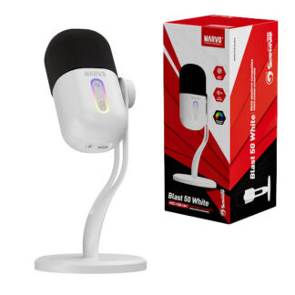 Marvo Mic-08 Microphone Wired White